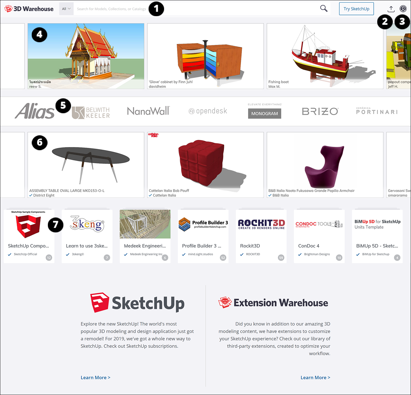 sketchup free 3d warehouse download program files