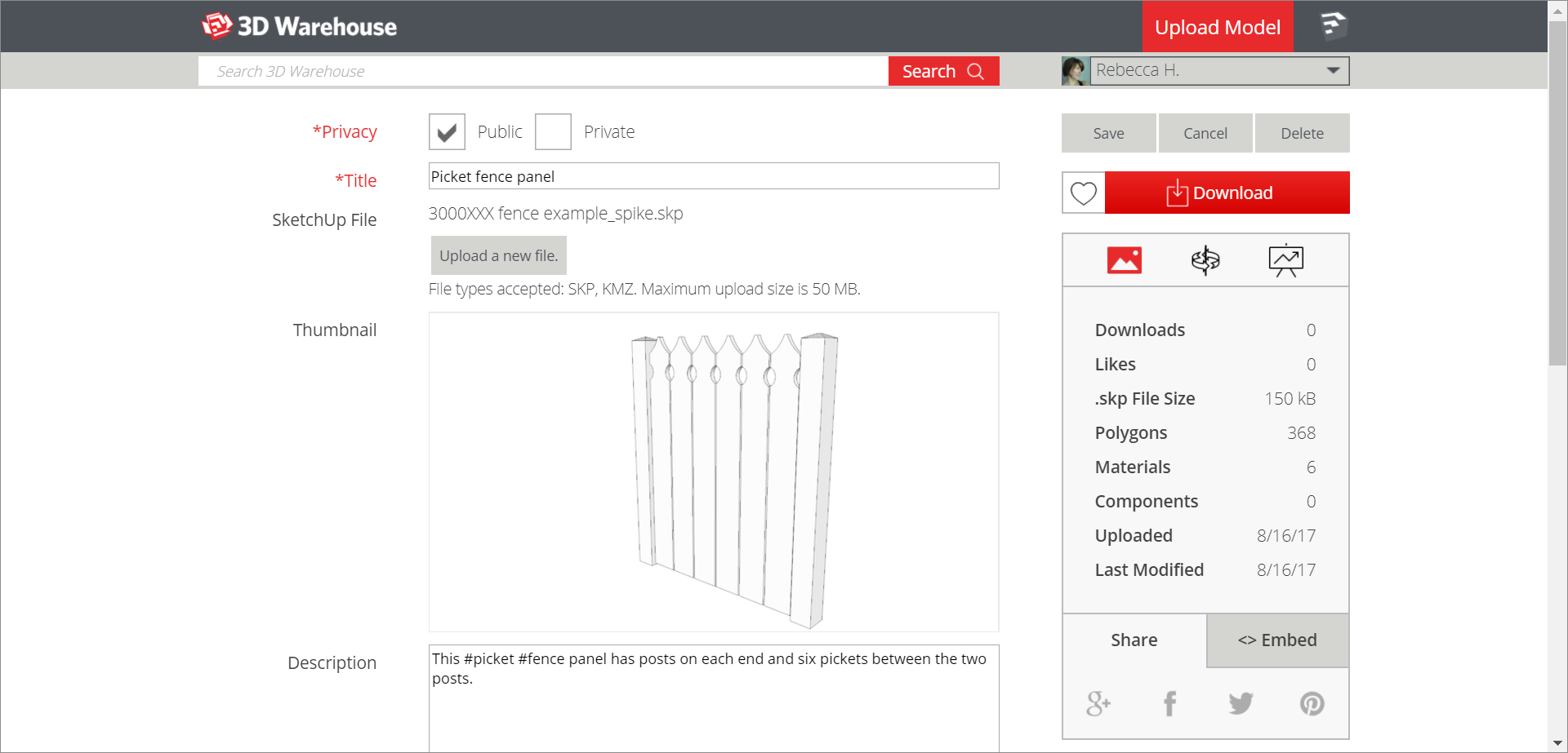 Uploading Models SketchUp Help