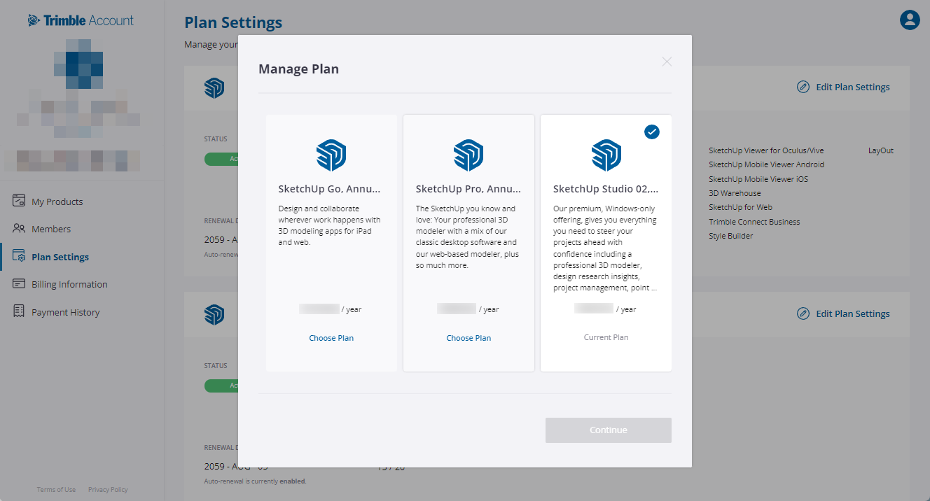 admin manage plan