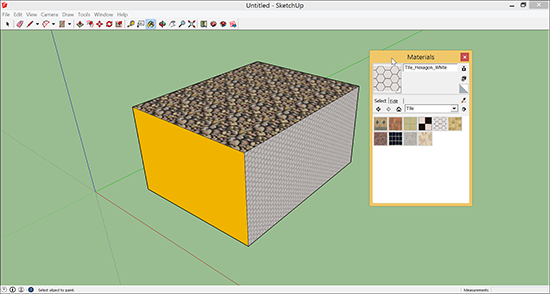 Apply materials to a 3D model.