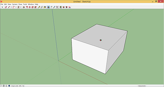 The Orbit tool changes the view of your 3D model.