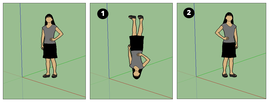 Flipping Mirroring Rotating And Arrays Sketchup Help