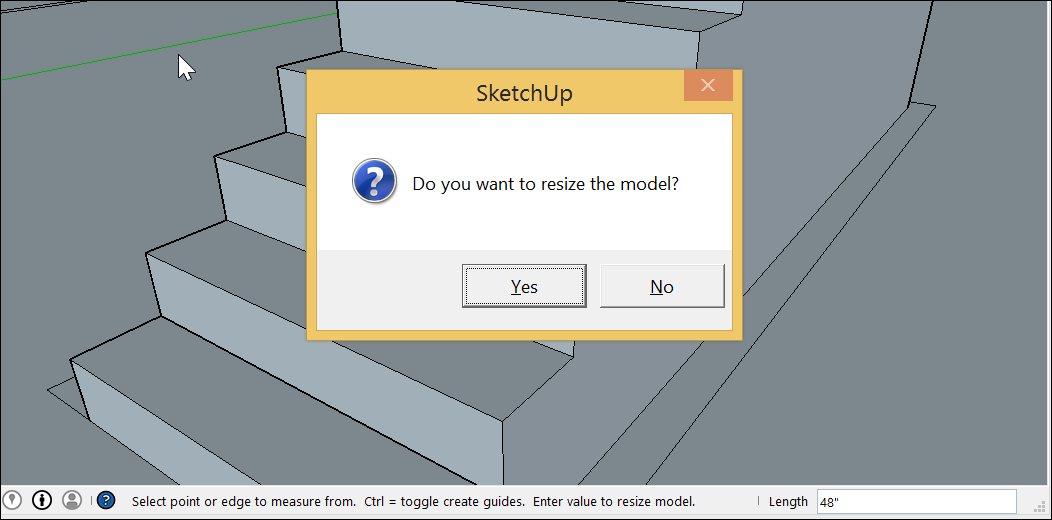 Scaling Your Model Or Parts Of Your Model Sketchup Help