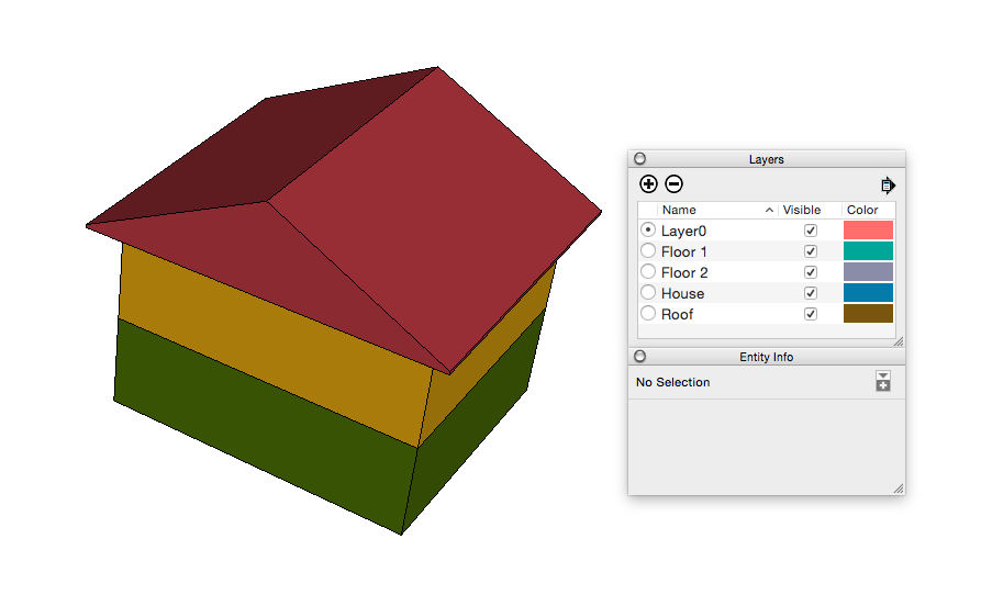 Controlling Visibility With Layers Sketchup Help