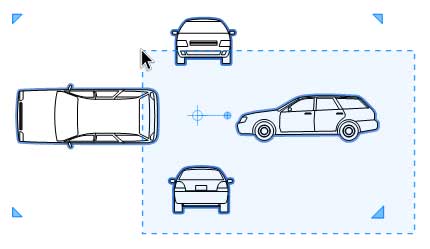 Layout tools crossingselection