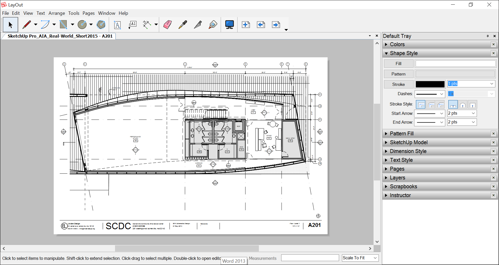 Layout Sketchup Help