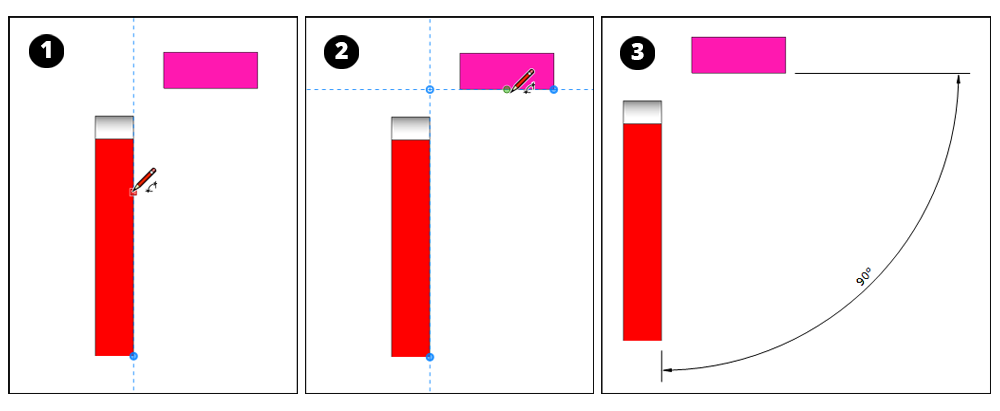 Creating an angular dimension in LayOut