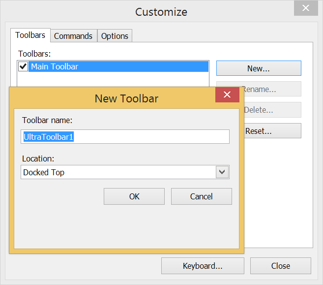 how to change toolbar position