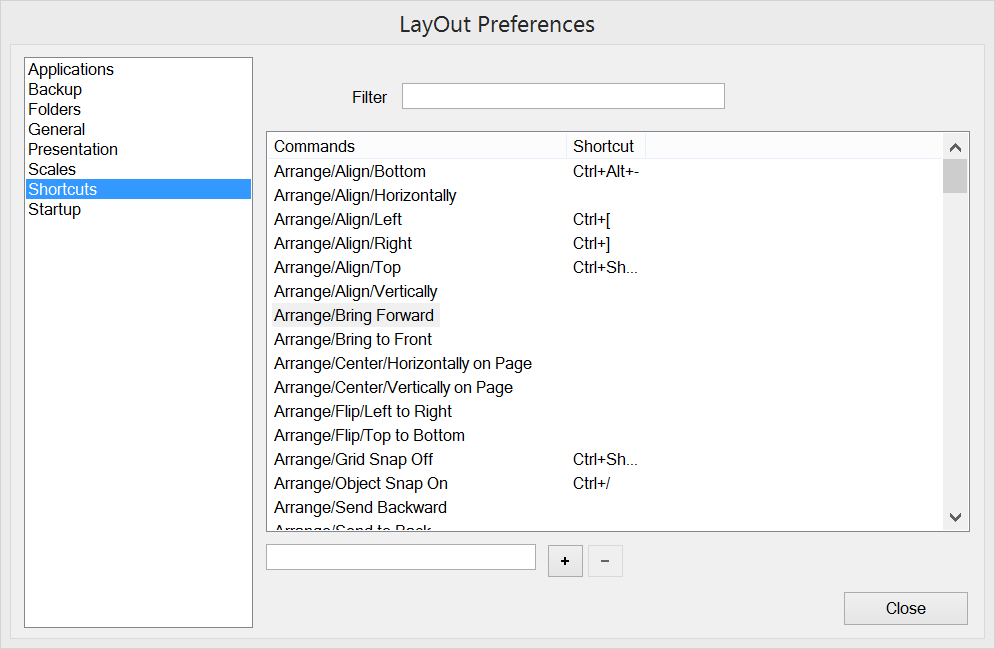 mac keyboard shortcut for settings