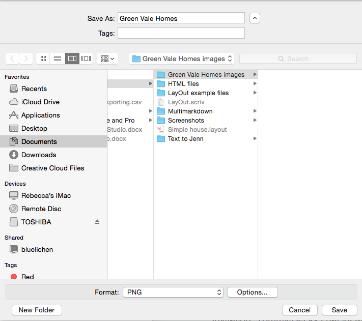 export a list of files with frame height from windows