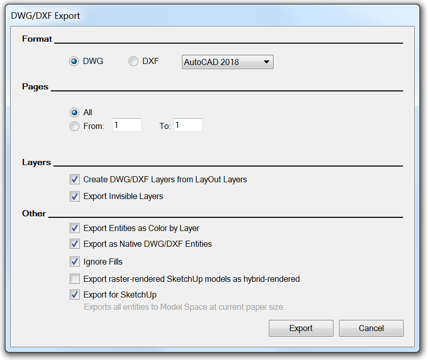 Importing Cad Data Into Layout Sketchup Help