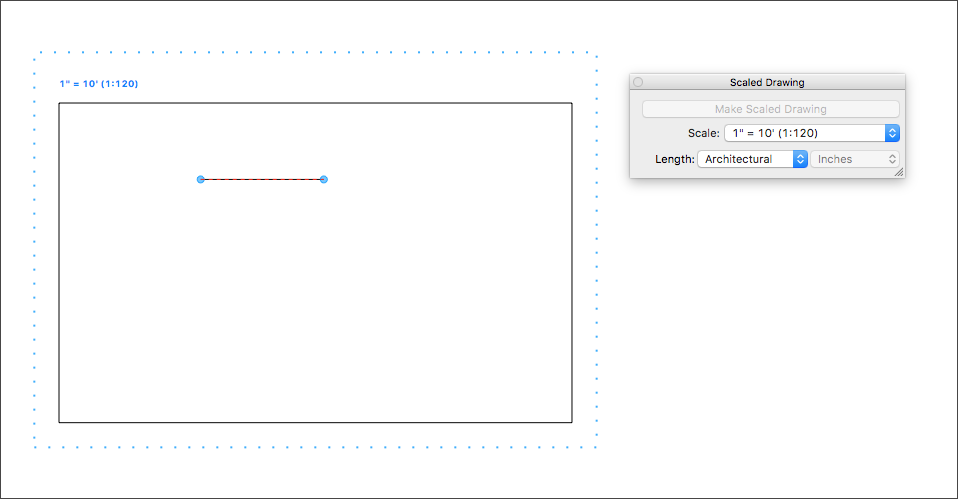 Para criar do zero um desenho em escala no LayOut, use o painel Desenho em escala.