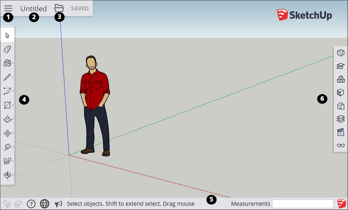 Getting Started With Sketchup For Web Sketchup Help