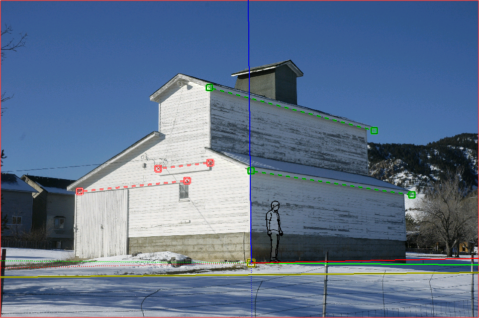 Tip: To help you set the scale of your photo, insert one of SketchUp’s 2D p...