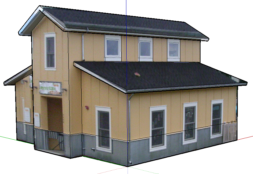 Building a house in sketchup