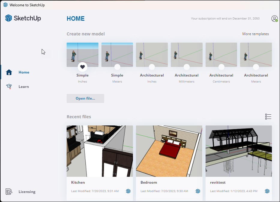 Getting Started in SketchUp