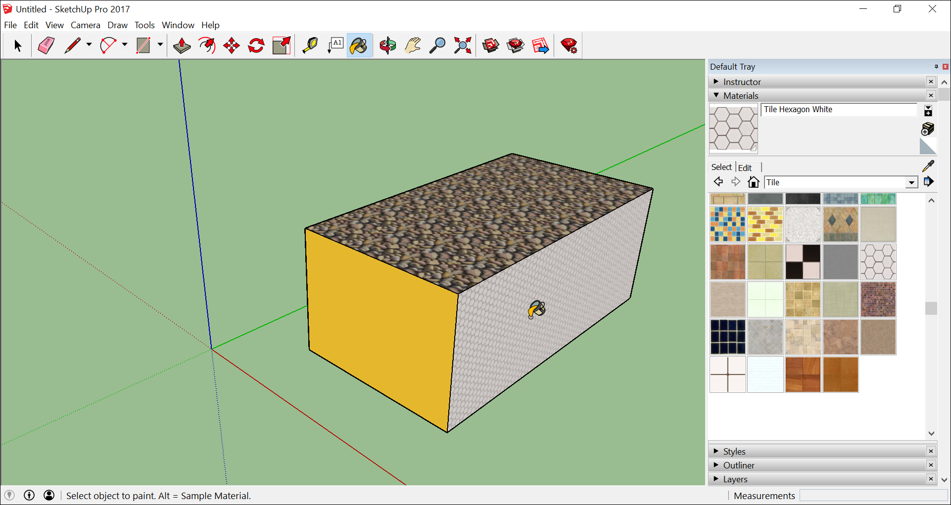 將材質應用於3D模型。