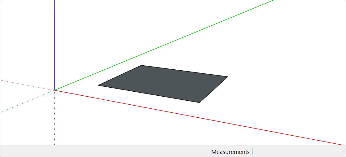 In SketchUp, many 3D models begin with a basic rectangle