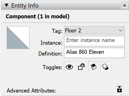 sketchup number entity show segments