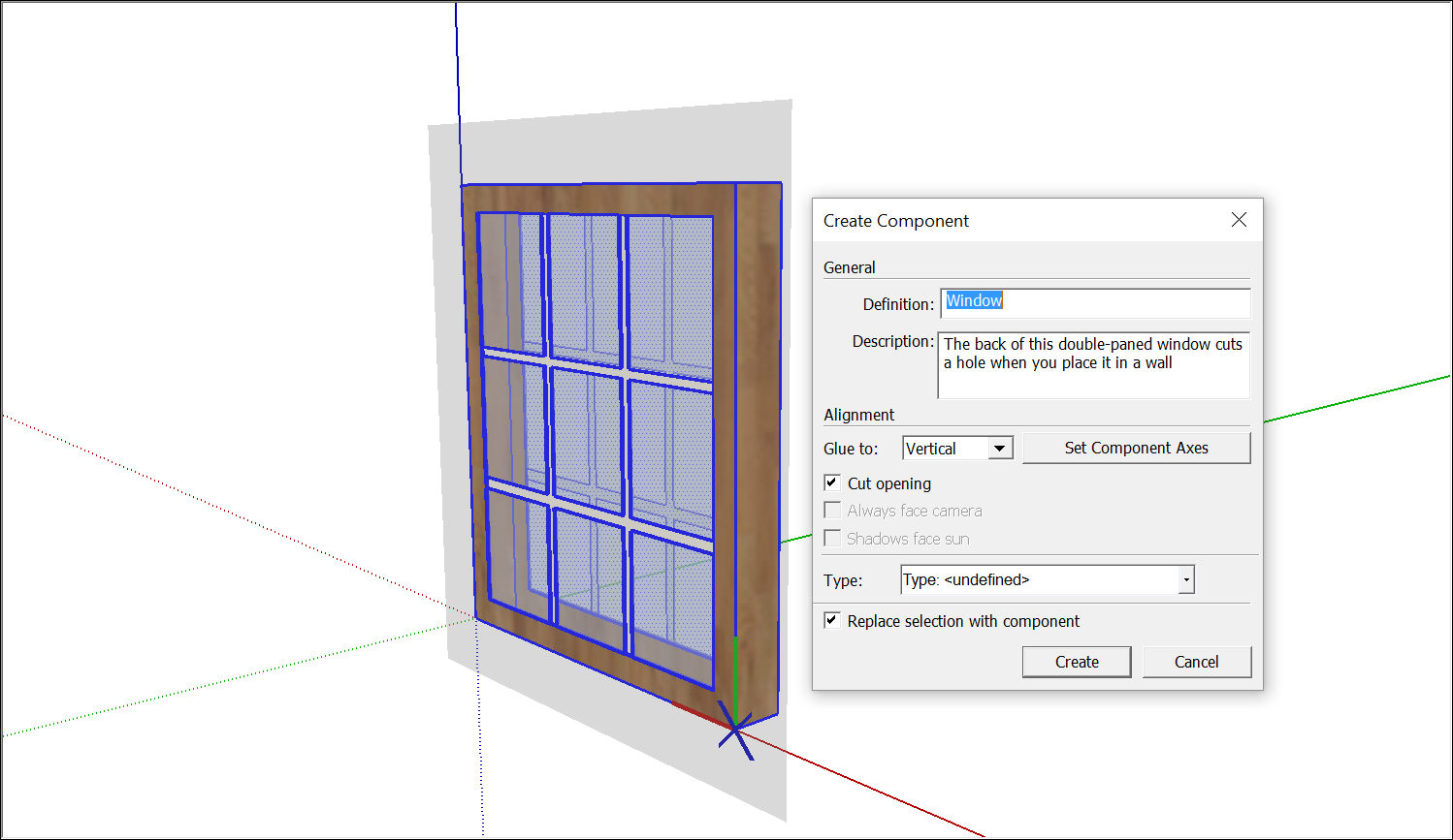 Sketchup как включить component options