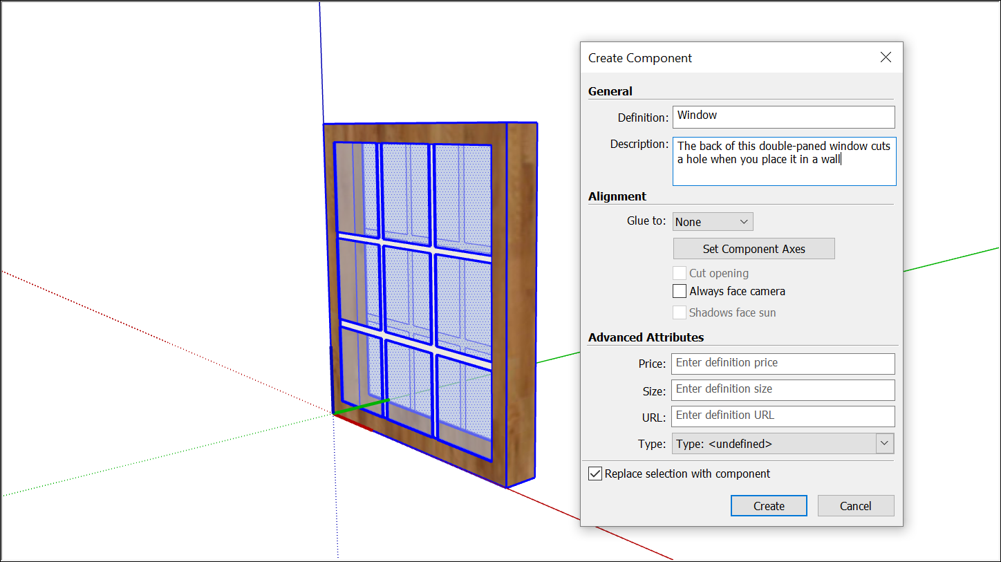 sketchup library components