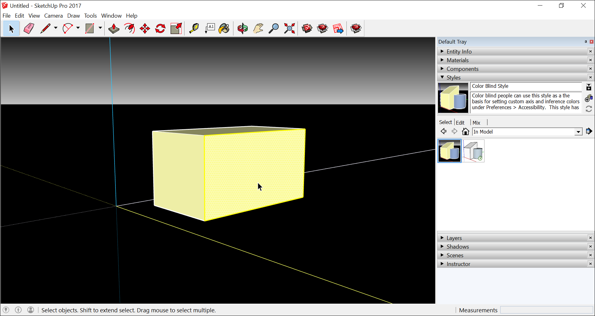 google sketchup toolbar