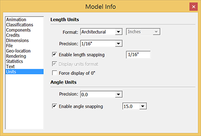 Setting Up Templates Sketchup Help