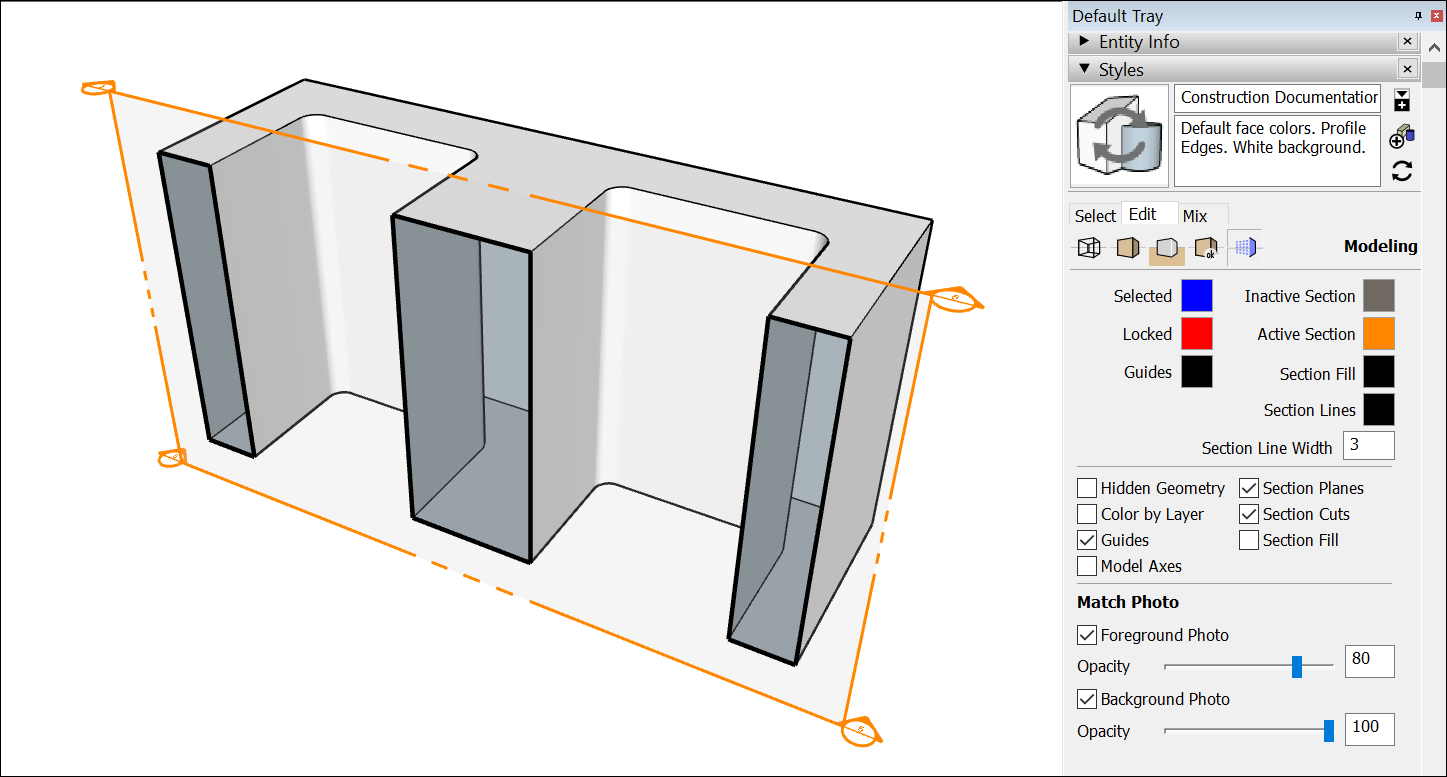 sketchup online turn off xray