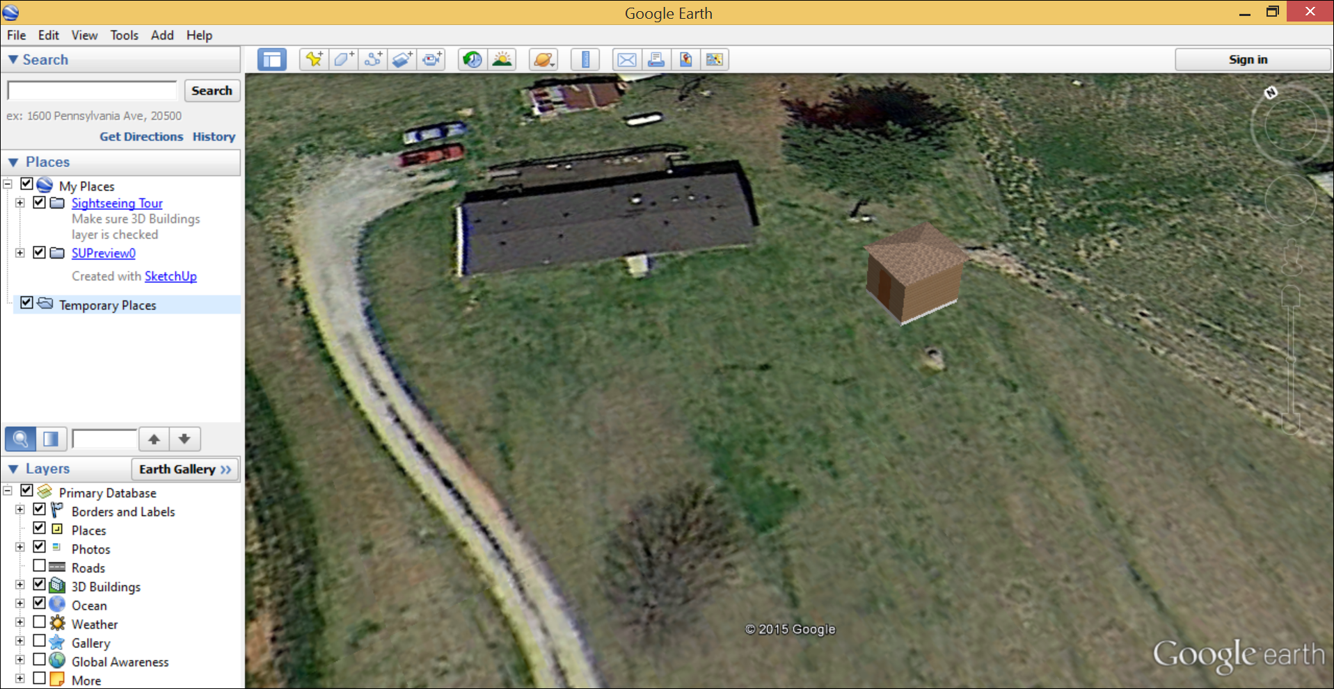 viewing your model in google earth