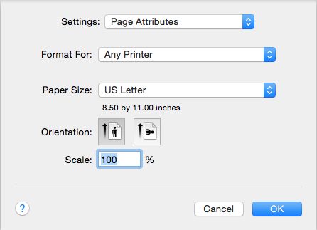 mac define print size for emailed photo