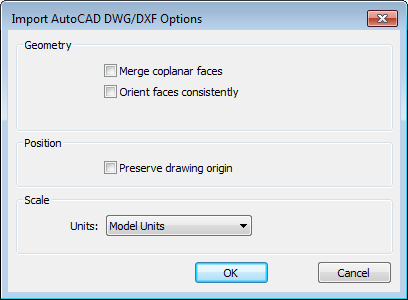 Import dxf into autocad 2012