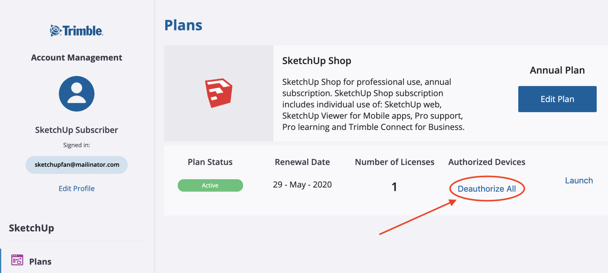 Managing Subscription Plans Sketchup Help