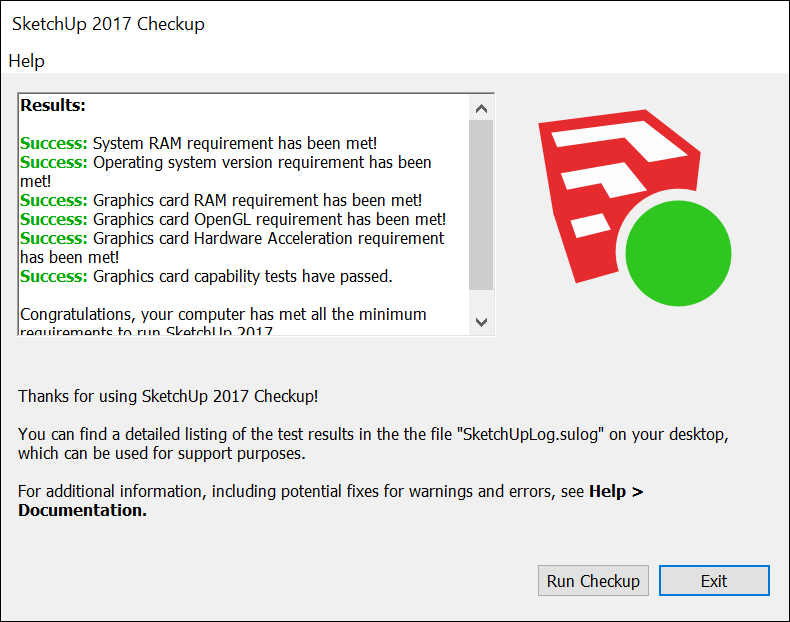 Sketchup Checkup Sketchup Help