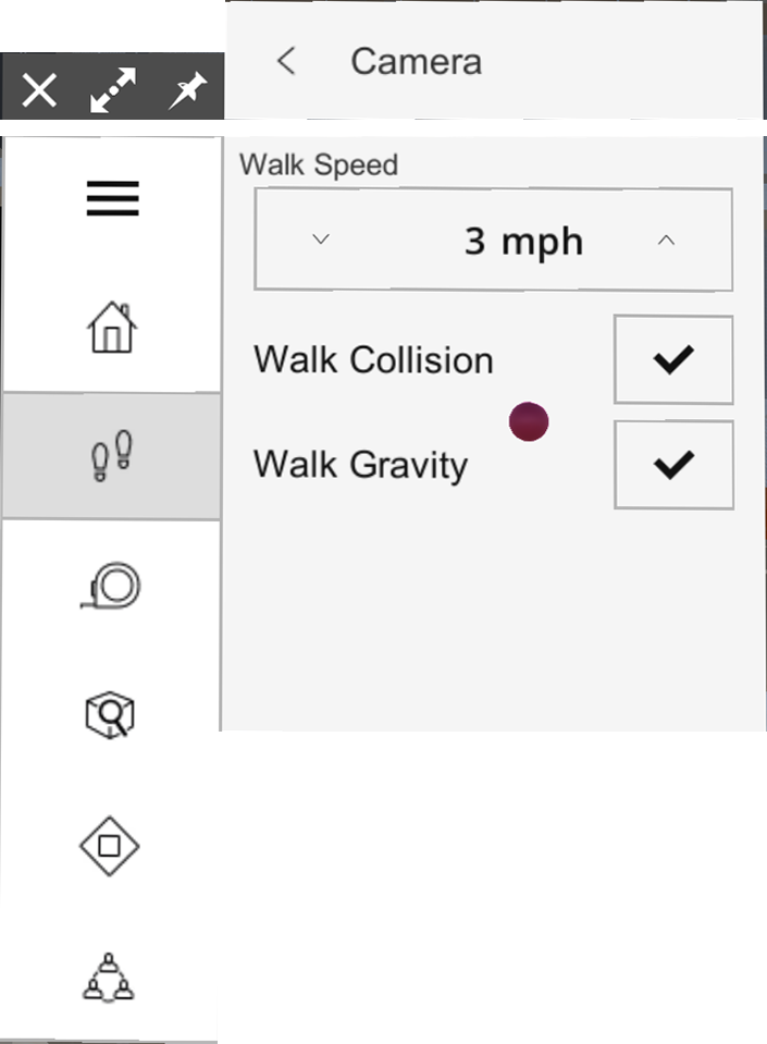 In SketchUp Viewer for HoloLens you can change your navigation settings