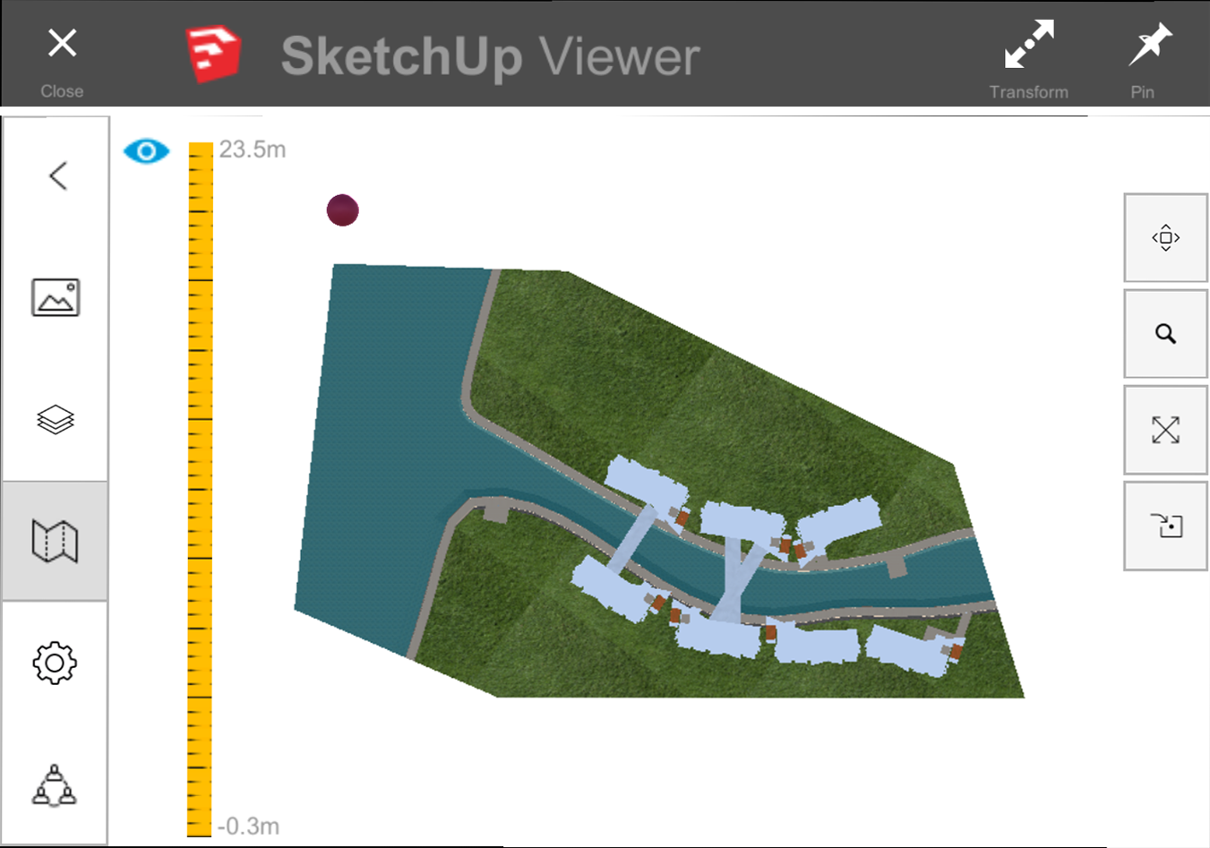 sketchup viewer ruler in Map SketchUp View Flying  Help