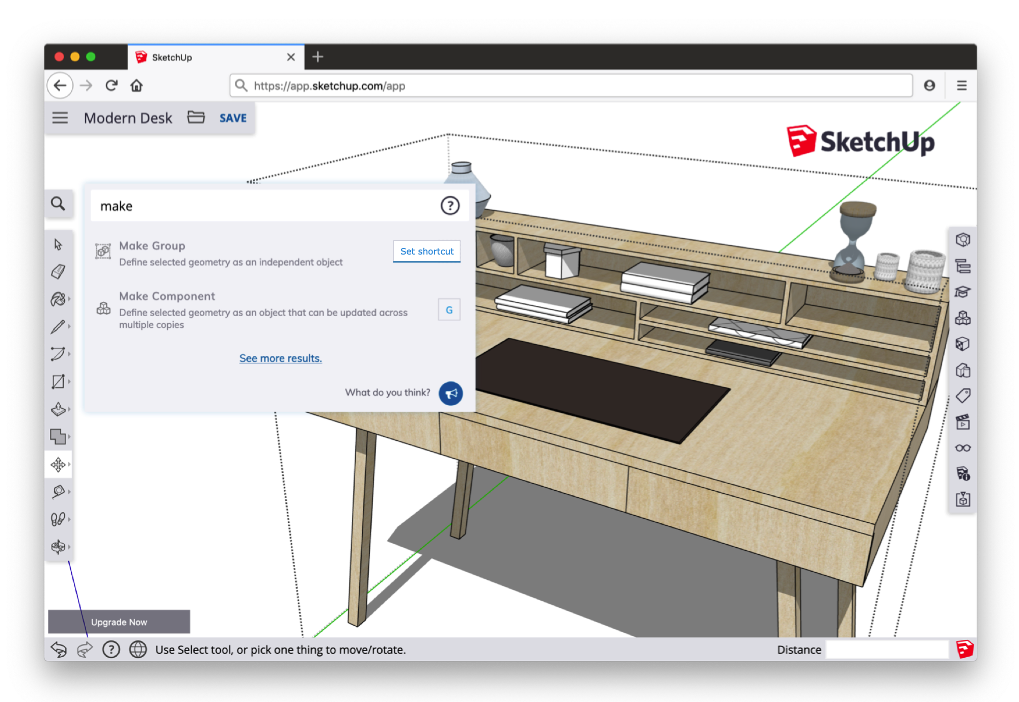 sketchup shortcuts mac touchpad